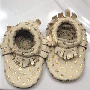Freshly picked infant shoes